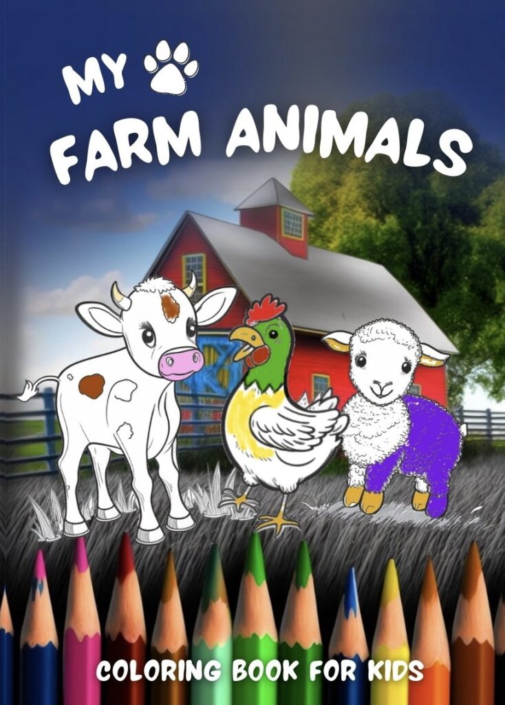 Coloring Book Farm Animals